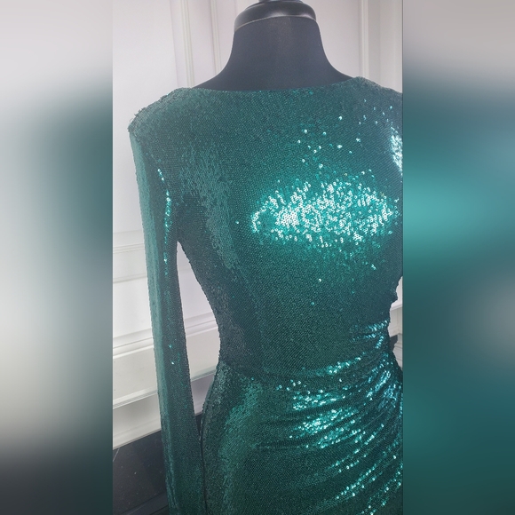 global desi green maxi dress Dress The Population Floral Sequin Long Evening Dress DDR450